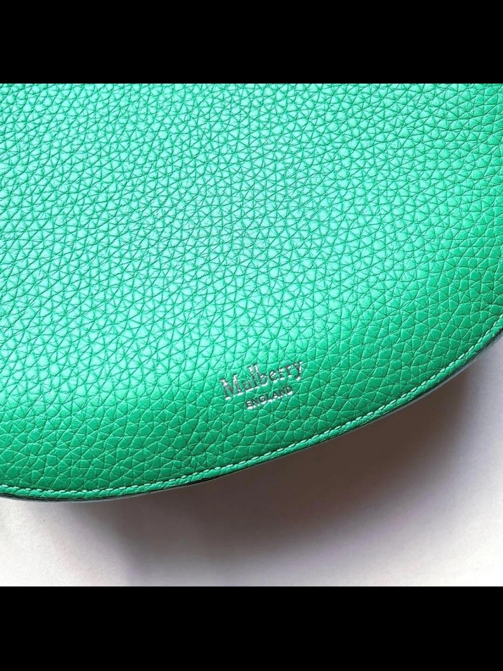 Mulberry Pebbled Leather Shoulder Bag in Emerald Green - Picture 8 of 14
